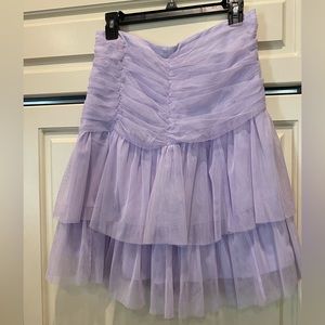 Maeve Anthropologie brand lavender tulle skirt